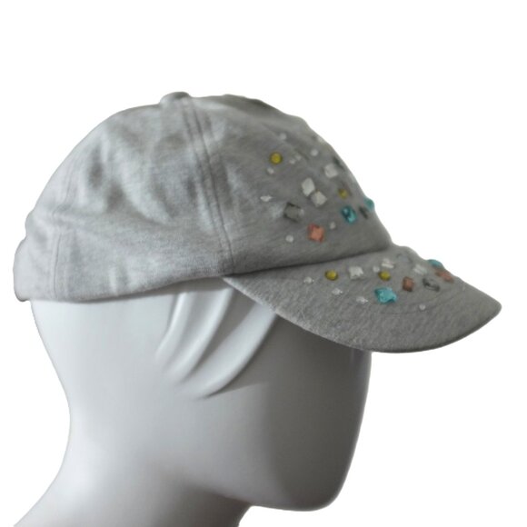 Target Girls Gray Multicolored Rhinestone Adjustable Hat Cap - Picture 1 of 7